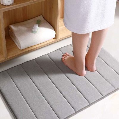 Kwaliteit Shaggy Memory Foam Non Slip-Toiletbad Mat Quick Drying fabriek
